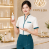 Đồng Phục Kim Anh nhận may đồng phục spa giá rẻ HCM cho spa, thẩm mỹ viện, clinic và cơ sở chăm sóc sắc đẹp. Hỗ trợ may đo theo yêu cầu, thiết kế maquette, nhận may số lượng ít, tư vấn mẫu cho lễ tân, kỹ thuật viên, chăm sóc khách hàng và báo giá rõ ràng tại TP.HCM.