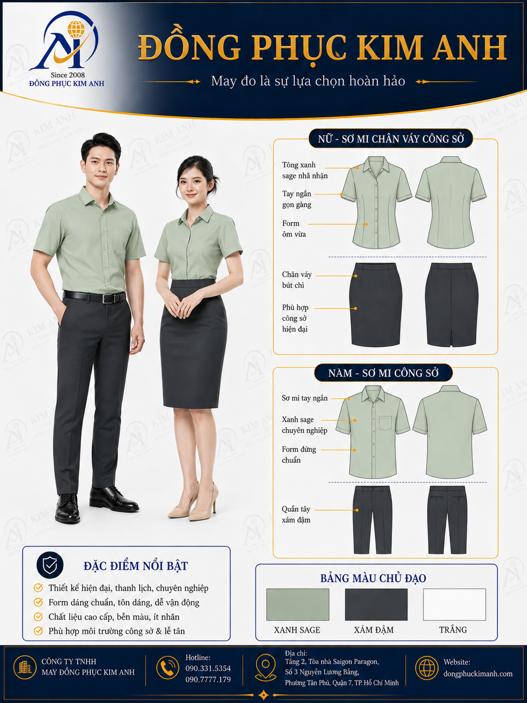 đồng phục sơ mi công sở giá rẻ hcm (41)