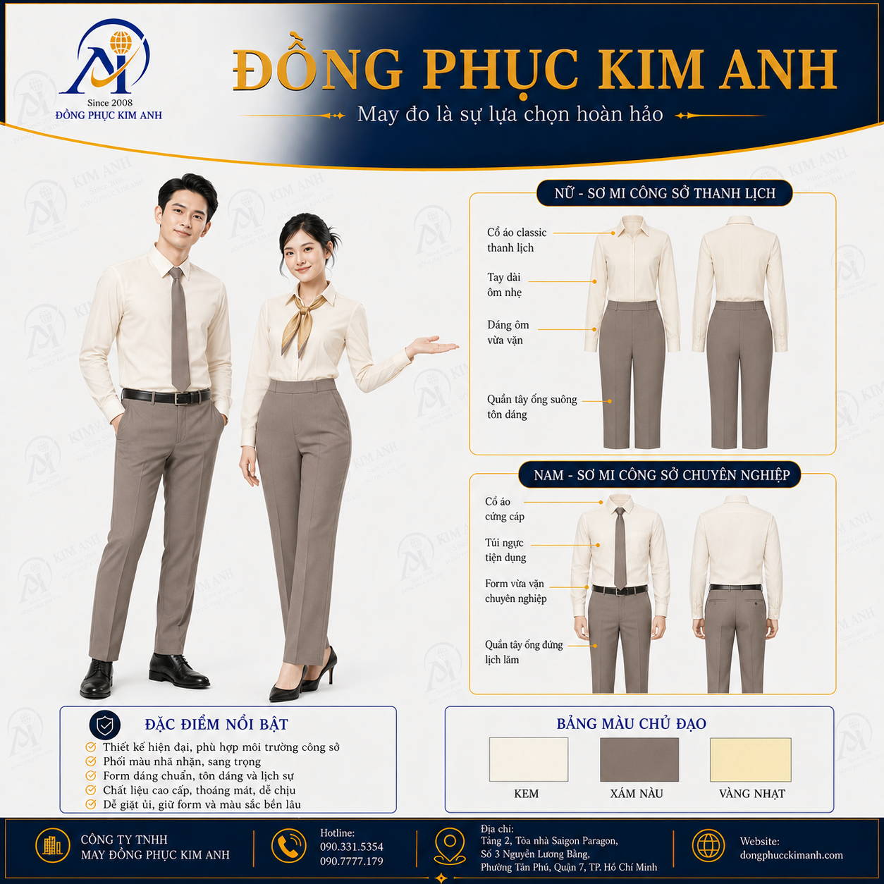đồng phục sơ mi công sở giá rẻ hcm (51)